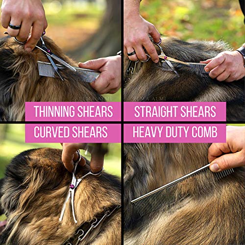 ELMA ALMI Dog Grooming Scissors - Dog Scissors for Grooming, Pet Grooming Scissors, Grooming Scissors for Dogs