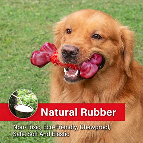 Tough Dog Toys for Aggressive Chewers Large Breed, Apasiri Dog Chew Toys, Durable Dog Toys, Dog Bones Made with Nylon and Rubber, Big Indestructible Dog Toy, Medium Puppy Chew Toys Teething chew Toys