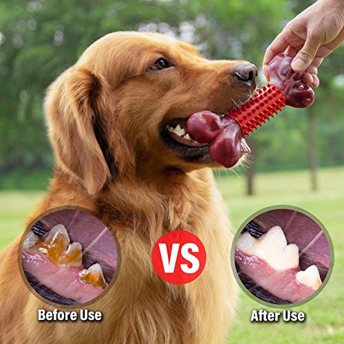 Tough Dog Toys for Aggressive Chewers Large Breed, Apasiri Dog Chew Toys, Durable Dog Toys, Dog Bones Made with Nylon and Rubber, Big Indestructible Dog Toy, Medium Puppy Chew Toys Teething chew Toys