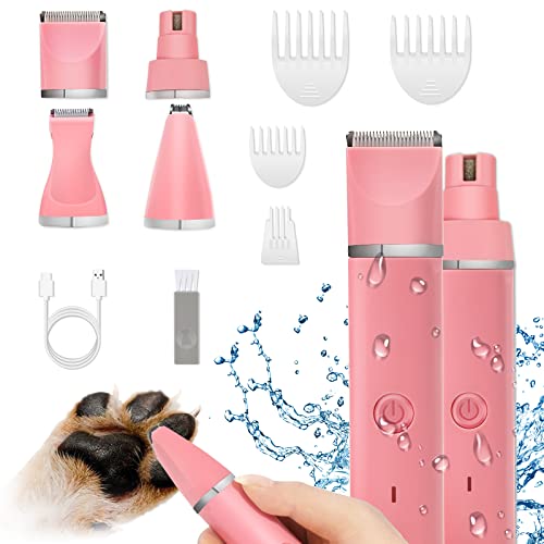 Quiet Dog Grooming Kit: Clippers, Nail Grinder, Trimmer