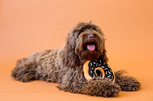 ZippyPaws - Original Donutz No Stuffing Squeaky Plush Dog Toy - Pumpkin Spice