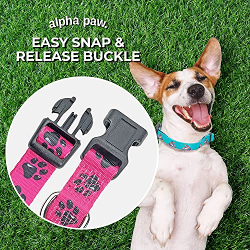 Blue Green Tartan Plaid Dog Collar (Tartan, Large)