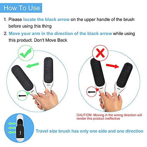 PETDOM Pet Hair Remover Brush Unibody Handle - Double Sided Reusable Cat Dog Fur & Lint Removal Brush with Self-Cleaning Base - Pet Hair Remover for Clothes, Carpet, Furniture (Obsidian Black)