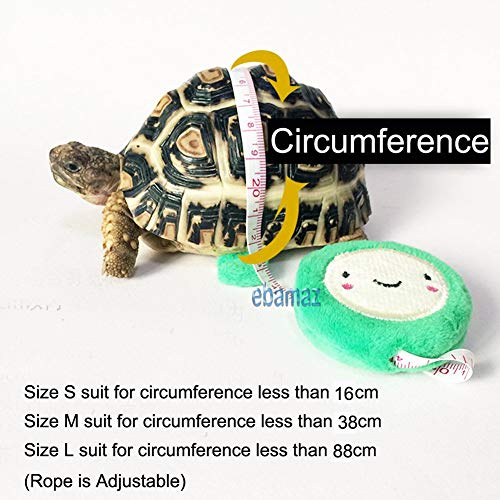 ebamaz Leather Harness Strap for Tortoise/Turtle Pet Walking Lead Control Rope Chest Collar