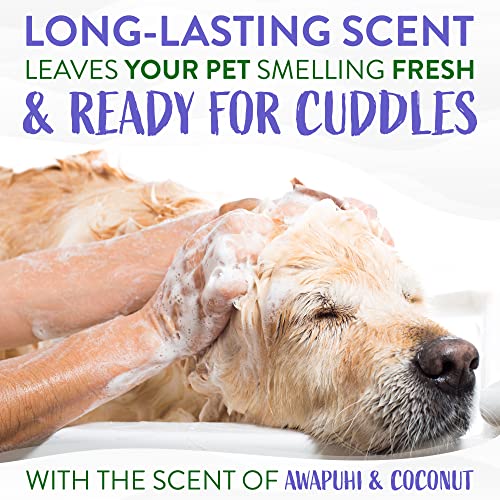 TropiClean Awapuhi & Coconut Whitening Shampoo for Pets, 20oz - Made in USA - Whitens and Brightens All Coats