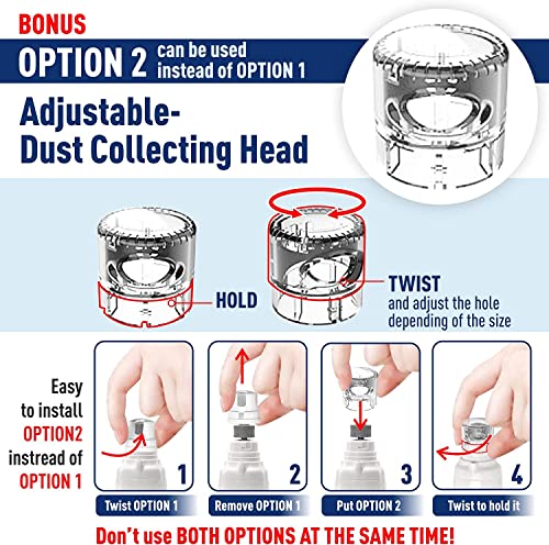 Rexipets Dog Nail Grinder Clipper - Professional LED Rechargeable Electric Pet Nail Trimmer - Painless Paws Grooming & Smoothing - Quiet 2-Speed Motor - 3 Size Ports For Small Medium Large Dogs & Cats