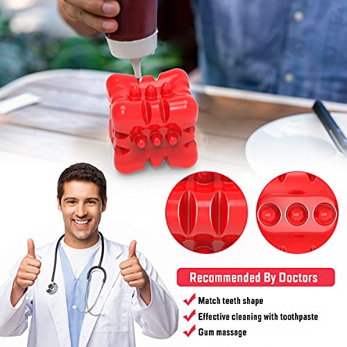 VANFINE Dog Squeaky Toys Almost Indestructible Tough Durable Dog Toys Dog chew Toys for Large Dogs Aggressive chewers Stick Toys Puppy Chew Toys with Non-Toxic Natural Rubber