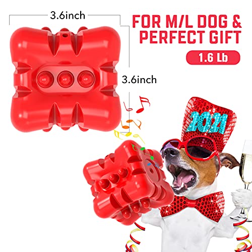 VANFINE Dog Squeaky Toys Almost Indestructible Tough Durable Dog Toys Dog chew Toys for Large Dogs Aggressive chewers Stick Toys Puppy Chew Toys with Non-Toxic Natural Rubber