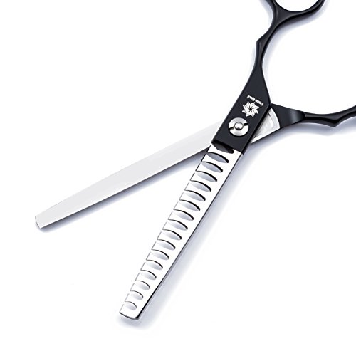 Dream Reach 6.5 inch Dog Grooming Scissors - Pet Grooming Chunker&Curved&Cutting Shears - Perfect for Left and Right Handed Pet Groomers Use (Chunker Scissor)