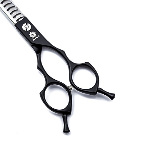 Dream Reach 6.5 inch Dog Grooming Scissors - Pet Grooming Chunker&Curved&Cutting Shears - Perfect for Left and Right Handed Pet Groomers Use (Chunker Scissor)