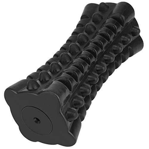 VANFINE Dog Squeaky Toys Almost Indestructible Tough Durable Dog Toys Dog chew Toys for Large Dogs Aggressive chewers Stick Toys Puppy Chew Toys with Non-Toxic Natural Rubber (6.5inch-Cube, Black)