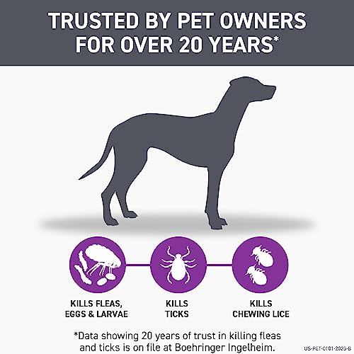 Effective Flea & Tick Treatment, Medium Dogs, 8 Treatments