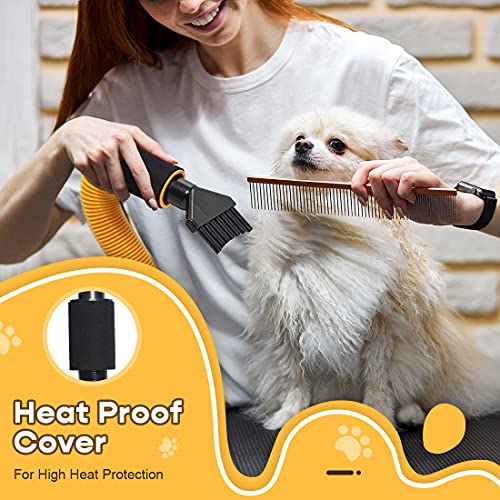 Free Paws Dog Dryer 4.0 HP 2 Speed Adjustable Heat Temperature Pet Dog Grooming Hair Dryer Blower Professional with 5 Different Nozzles and a Shower Massage Glove
