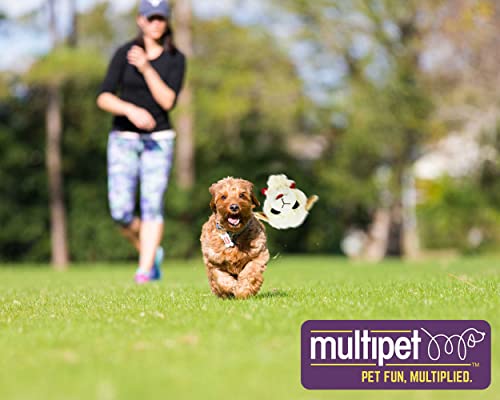 Multipet Lamb Chop Head Knobby Noggins Dog Ball Toy Size 5"