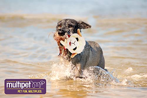 Multipet Lamb Chop Head Knobby Noggins Dog Ball Toy Size 5"