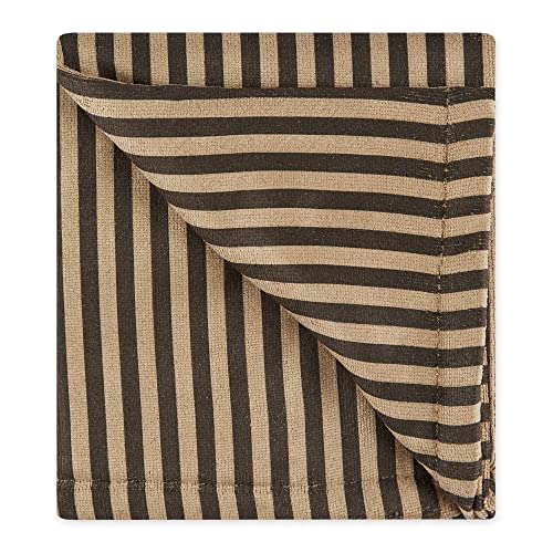 Bone Dry Embroidered Pet Towel, 44 x 27.5", Striped Brown