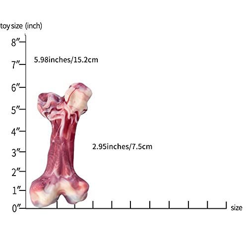 EETOYS Dog Toys for Aggressive Chewers Nearly Indestructible Dog Chew Toys for Large Medium Small Dogs Teething Puppies Durable Tough Dog Toys Puppy Chew Toys Made with Hard Nylon (M, 2 pcs Marbled)