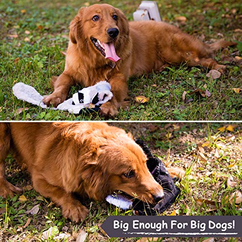 Erictech Dog Squeak Toy No Stuffing Puppy Toy Soft Plush Dog Chew Toy Pack - 3 Packs