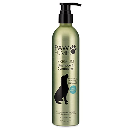 Pawfume Dog Shampoo and Conditioner â Hypoallergenic Dog Shampoo for Smelly Dogs â Best Dog Shampoos & Conditioners â Probiotic Pet Shampoo for Dogs â Best Dog Shampoo for Puppies (Blue Ribbon)