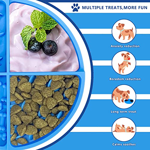 Dog Lick Treat mat Dog Slow Feeder Dog Licking Mat Pet Calming Mat Anxiety Relief Dog Cat Training Lick Wet Food Mat Perfect for Food Mat for Dogs