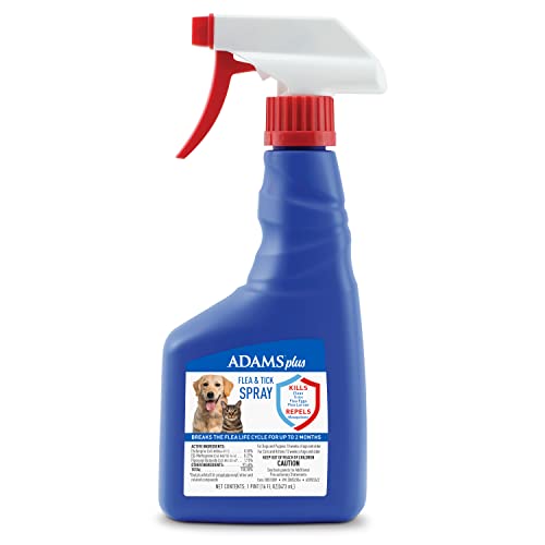 Adams Plus Flea & Tick Spray for Dogs and Cats - 16 Oz