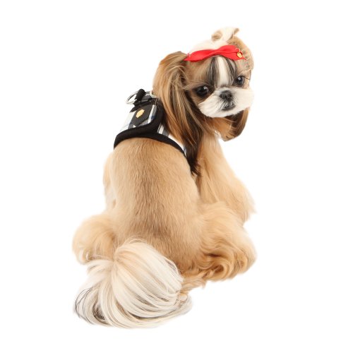 Puppia Authentic Junior Harness B, Medium, Black