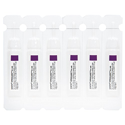 SENTRY Fiproguard for Cats, Flea and Tick Prevention for Cats (1.5 Pounds and Over), Includes 6 Month Supply of Topical Flea Treatments