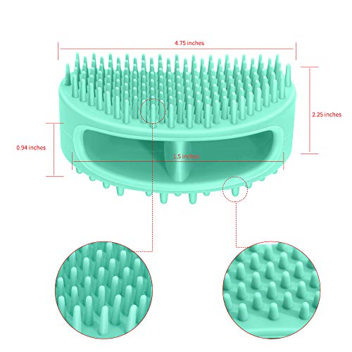 Famobest Dog Brush & Cat Brush, Soft Silicone Dog Grooming Brush, Pet Bath & Massage Brush for Cats and Dogs with Short or Long Hair, Cat Slicker Shedding Hair Brush for All Pet Sizes