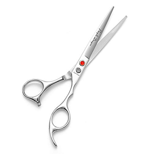 Purple Dragon 4“/5"/5.5"/6"/6.5"/7"/7.5"/8"/9"/10" Sharp Edge Salon Hair Cutting Shears - Pet/Dog Grooming Scissors with Bag - Perfect for Barber or Pet Groomer