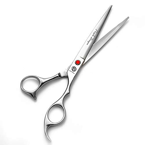 Purple Dragon 4“/5"/5.5"/6"/6.5"/7"/7.5"/8"/9"/10" Sharp Edge Salon Hair Cutting Shears - Pet/Dog Grooming Scissors with Bag - Perfect for Barber or Pet Groomer