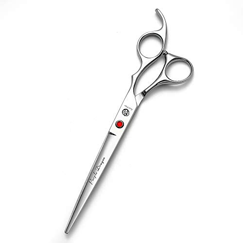 Purple Dragon 4“/5"/5.5"/6"/6.5"/7"/7.5"/8"/9"/10" Sharp Edge Salon Hair Cutting Shears - Pet/Dog Grooming Scissors with Bag - Perfect for Barber or Pet Groomer