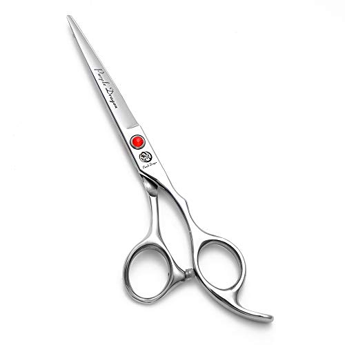 Purple Dragon 4“/5"/5.5"/6"/6.5"/7"/7.5"/8"/9"/10" Sharp Edge Salon Hair Cutting Shears - Pet/Dog Grooming Scissors with Bag - Perfect for Barber or Pet Groomer