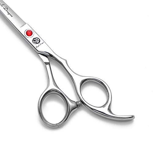 Purple Dragon 4“/5"/5.5"/6"/6.5"/7"/7.5"/8"/9"/10" Sharp Edge Salon Hair Cutting Shears - Pet/Dog Grooming Scissors with Bag - Perfect for Barber or Pet Groomer