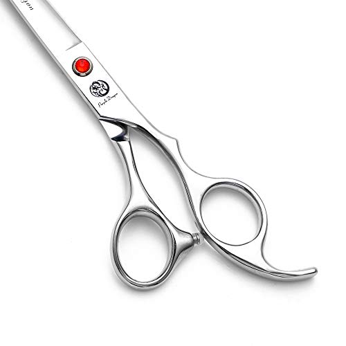 Purple Dragon 4“/5"/5.5"/6"/6.5"/7"/7.5"/8"/9"/10" Sharp Edge Salon Hair Cutting Shears - Pet/Dog Grooming Scissors with Bag - Perfect for Barber or Pet Groomer