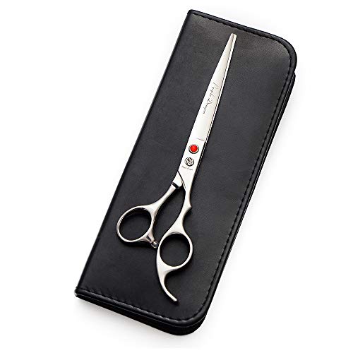 Purple Dragon 4“/5"/5.5"/6"/6.5"/7"/7.5"/8"/9"/10" Sharp Edge Salon Hair Cutting Shears - Pet/Dog Grooming Scissors with Bag - Perfect for Barber or Pet Groomer