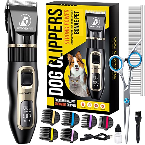 Quiet Rechargeable Dog Clippers for Grooming - All Sizes