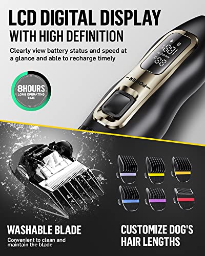 Quiet Rechargeable Dog Clippers for Grooming - All Sizes