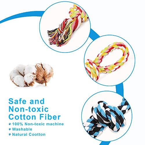 Dog Rope Toys Dog Grinding Teeth 2 Nearly Indestructible Dog Toys Dental Cleaning Product Prevents Boredom and Relieves Stress (2 Packs)