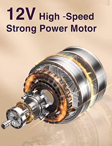 HANSPROU Dog Grooming Clippers, Professional Dog Clipper for Thick Coat 12V Plug-in Pet Trimmer High Power Pet Clippers Low Noise with Guard Combs Brush for Dogs Cats and Other Animal