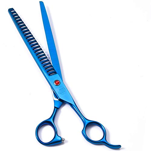 Professional Dog Grooming Scissors Set, 7 Inch/8 Inch Pet Grooming Scissors Chunkers Shears for Dog, Curved Dog Grooming Scissors, Thinning Shears for Dog with Grooming Comb