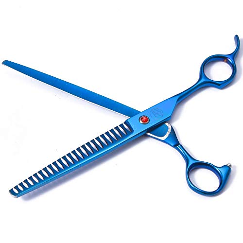 Professional Dog Grooming Scissors Set, 7 Inch/8 Inch Pet Grooming Scissors Chunkers Shears for Dog, Curved Dog Grooming Scissors, Thinning Shears for Dog with Grooming Comb
