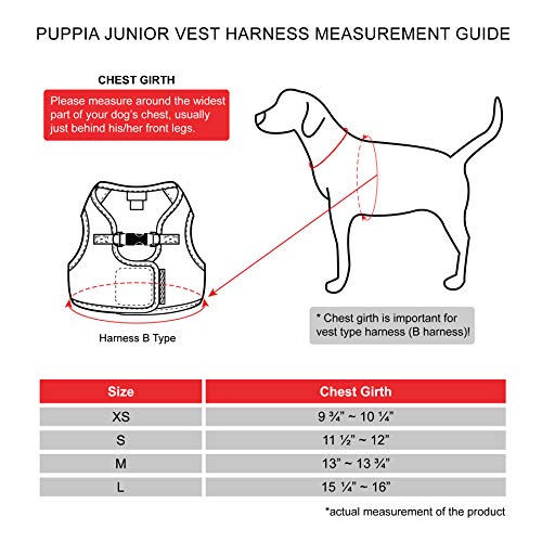 Puppia Authentic Junior Harness B, X-Small, Beige
