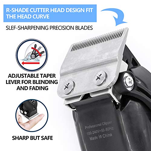 Maxshop Dog Grooming Clippers Kit with Wired Design for Thick Coats Heavy Duty Plug-in Pet Trimmer Electric Professional Pet Hair Clippers for Dogs Cats Pets