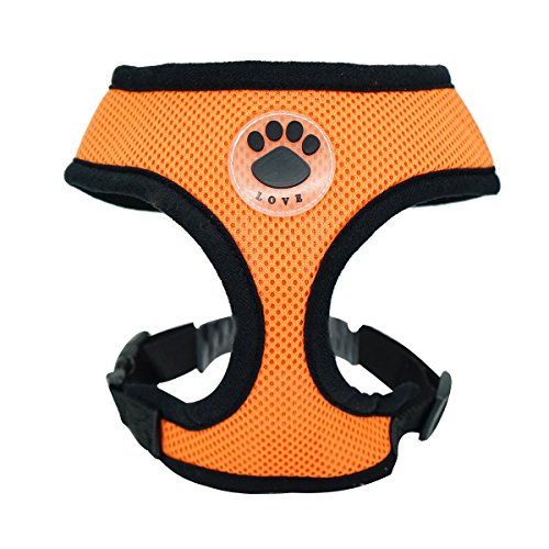 WONDERPUP Soft Mesh Dog Harness No Pull Walking Comfort Padded Vest Harnesses Adjustable