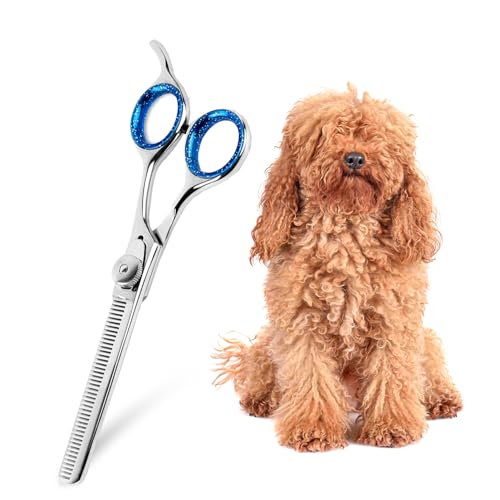 Laazar Pro Shears Thinning Pet Grooming Shear - 6.5 42 Teeth Scissors for dogs cats and pets