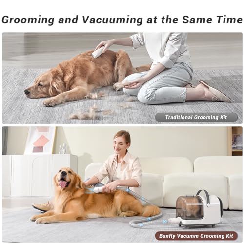 Bunfly Dog Clipper & Vacuum Grooming Kit