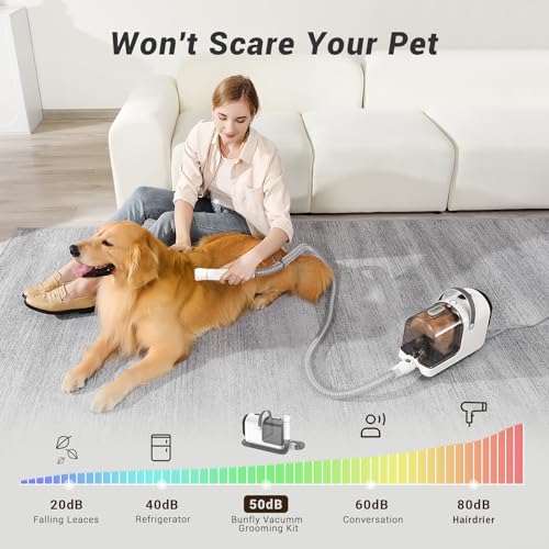 Bunfly Dog Clipper & Vacuum Grooming Kit