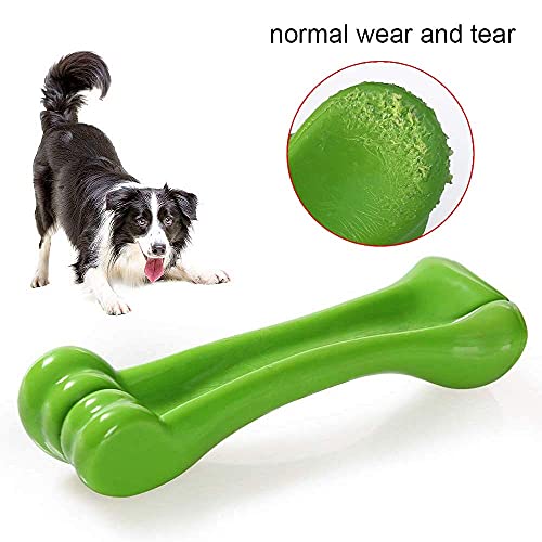 EETOYS Dog Toy for Aggressive Chewers and Teething Puppy Durable Dog Chew Toy Made with Hard Nylon Heavy Duty Tough Dog Toy for Small Medium Large Dogs (Dogs up to 35 lbs, Green)