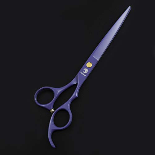 TIJERAS Pet Dog Grooming Chunker Scissors Kit - 4 Pcs Purple 7.0 Inch