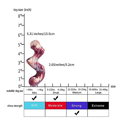 EETOYS Dog Toys for Aggressive Chewers Nearly Indestructible Dog Chew Toys for Large Medium Small Dogs Teething Puppies Durable (Branch Bone, Dogs up to 22 lbs)